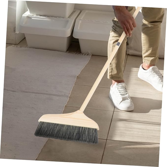 Soft Bristle Broom Long Handle Detachable Floor Cleaning Broom - Image 9