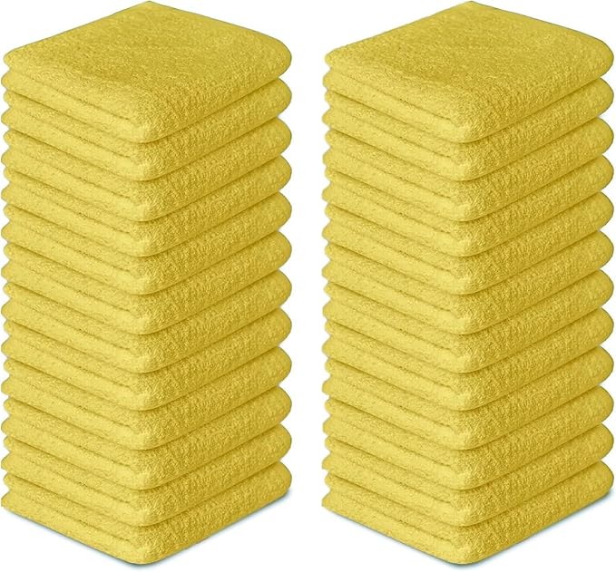 Softolle 100% Cotton Washcloths 24 Pack Soft, Highly Absorbent Washcloth - Image 8