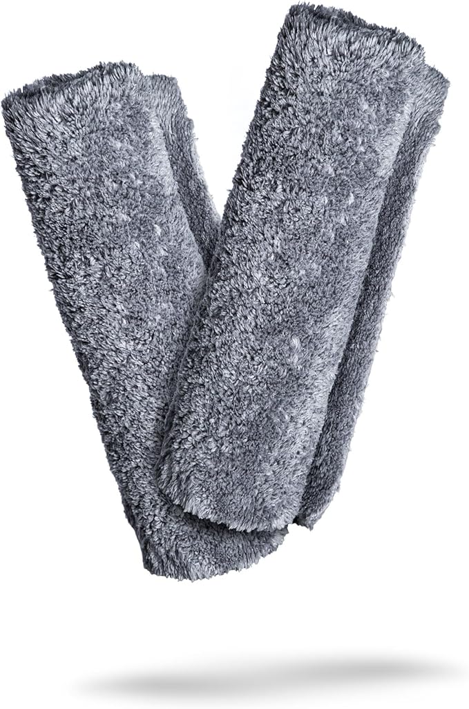 Adam's Borderless Grey Microfiber Towel by AdamsPolishes