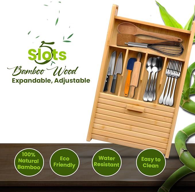 KozyKoala & Co. Bamboo Drawer Organizer - Image 6