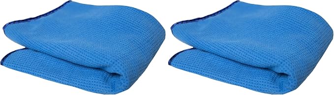 Chemical Guys Waffle Weave Glass and Microfiber Towel Blue 24"x 16" by ChemicalGuys