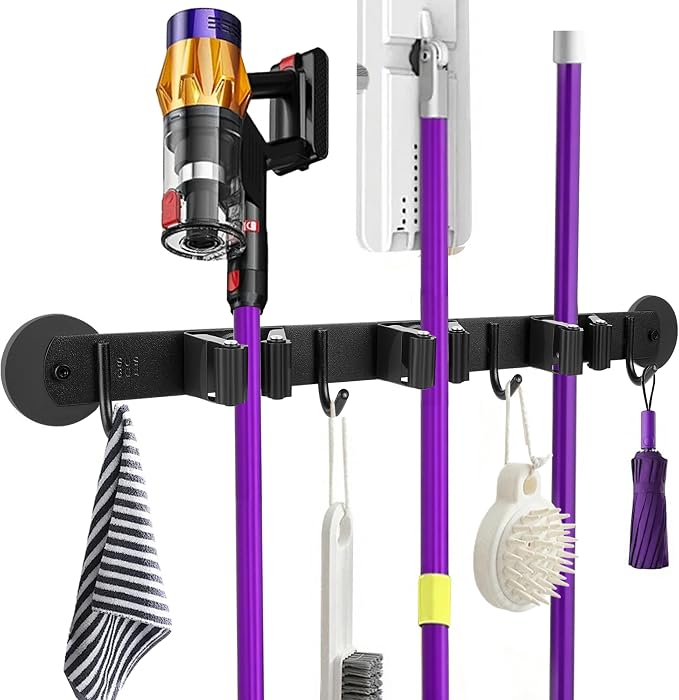 Magnetic Broom Holder Wall Mount by joaoxoko