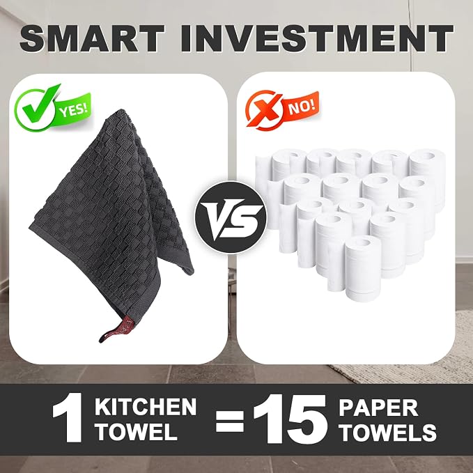 4 Pack 100% Cotton Wash Cloth, 12x12 Inch Highly Absorbent and Soft Feel - Image 7