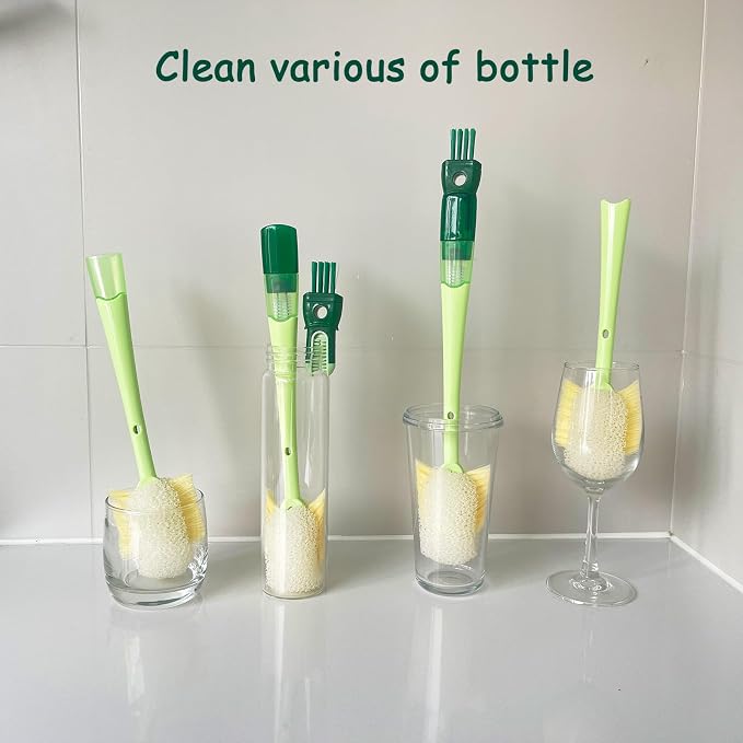 5 in 1 Bottle Cleaning Brush Set, 5 in 1 Bottle Brush, Cup Lid Clean Brushes - Image 8