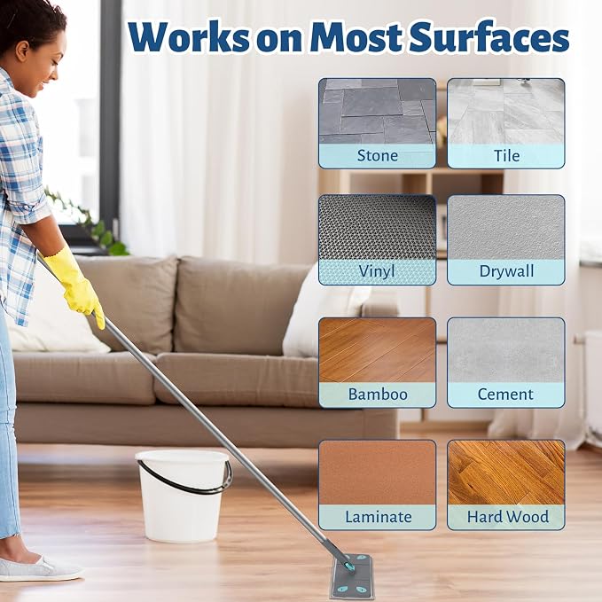 3-in-1 Detachable Broom and Mop Set Combo - Image 4