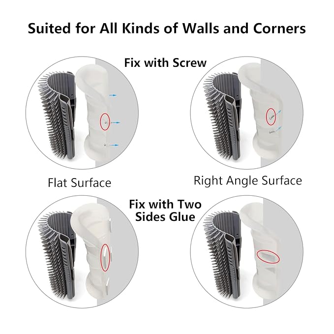 Extended 2 Pack Self Grooming Cat Brush - Image 6