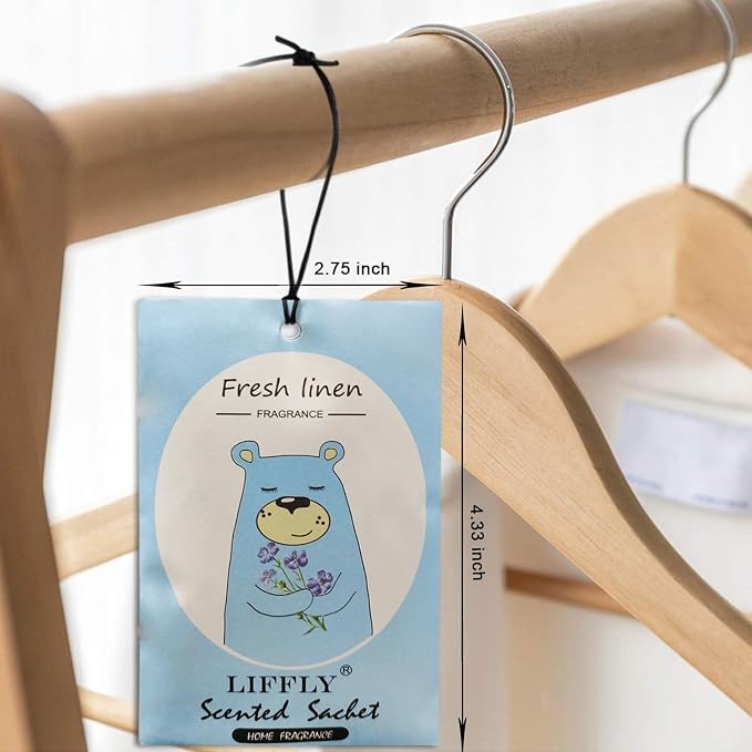 14 Packs Fresh Linen Scented Sachets Bags fit Drawers and Closets Gift Box - Image 5