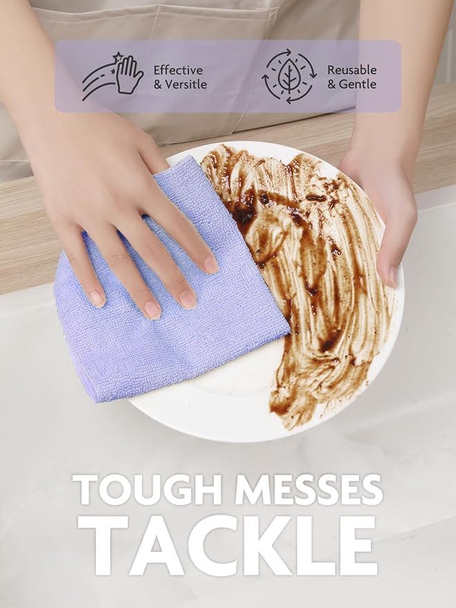 Fantasticlean Microfiber Cleaning Cloth Roll -40 Pack, Tear Away Microfiber - Image 4