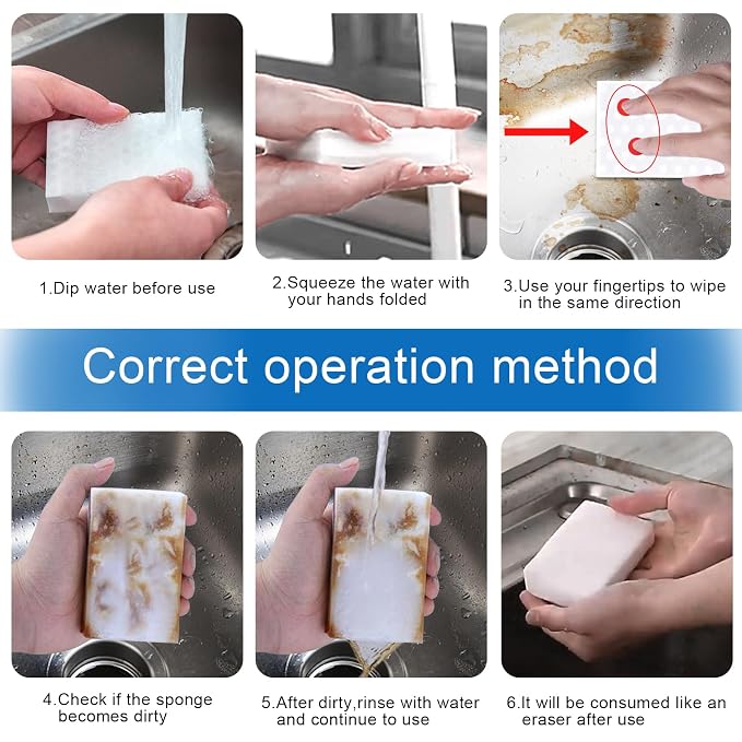 12 Pack 2.5 x Density Magic Erasers Cleaning Sponge Multi-Functional Melamine - Image 5
