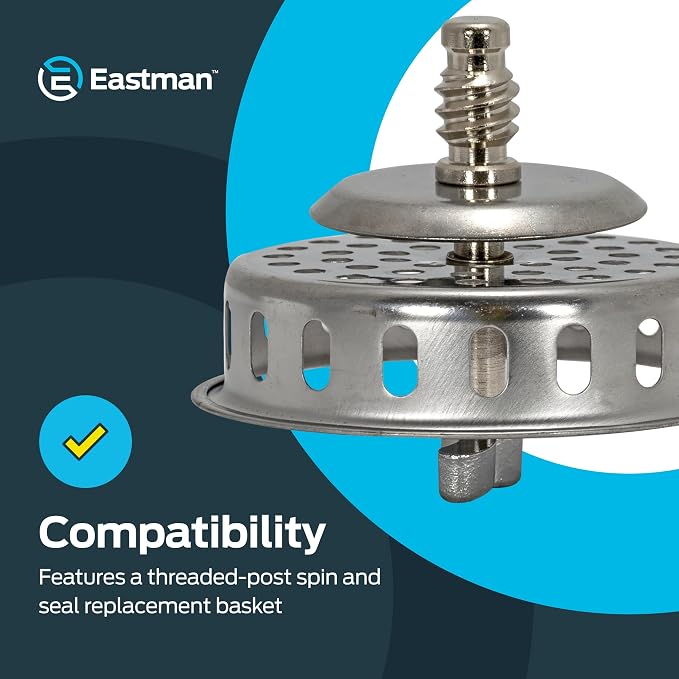 EZ-FLO Replacement Basket, Threaded-Post Spin and Seal, Stainless Steel - Image 4