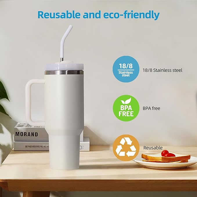 20 30 40 oz Stainless Metal Straws - Image 7