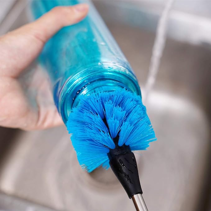 3-in-1 Stainless Steel Bottle Brush and Straw Cleaning Set, Long Handle Scrub - Image 7