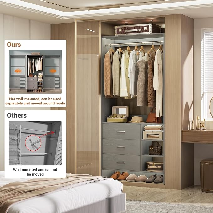 Aheaplus 2.5FT Closet System - Image 5