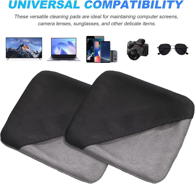 2-Pack Screen Cleaning Cloths 4.13X4.13In Microfiber Pads - Image 4