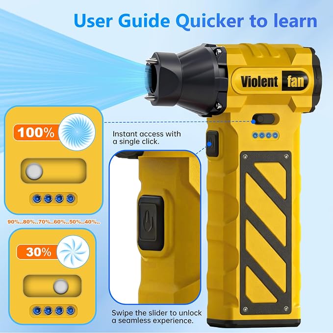 Electric Compressed Air Duster for Car Cleaning 110000 RPM Rechargeable - Image 3