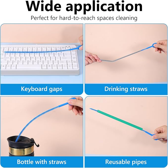Straw Clean Brush Set Straw Brush Extra Long 12 Inch ReusableStraw Cleaner - Image 5