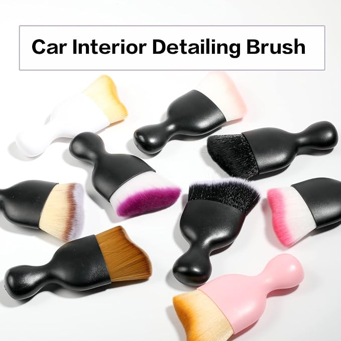 Car Interior Detailing Brush, Soft Bristle Cleaning Brush Car Detailing Brush - Image 5