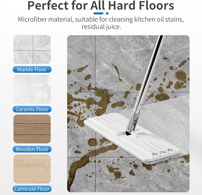 10Pcs Joymoop Mop Replacement Pads, 13 * 4.9'' Universal Mop Pads Mop Head - Image 5