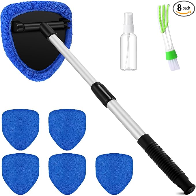 8 Pcs Car Windshield Cleaner Tool Kit by Potchen