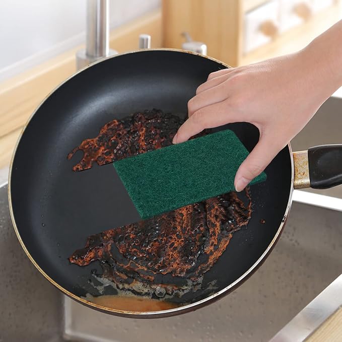 Heavy Duty Scrub Sponge, Scratch Free Home Kitchen Dual-Sided Dishwashing Sponge - Image 8