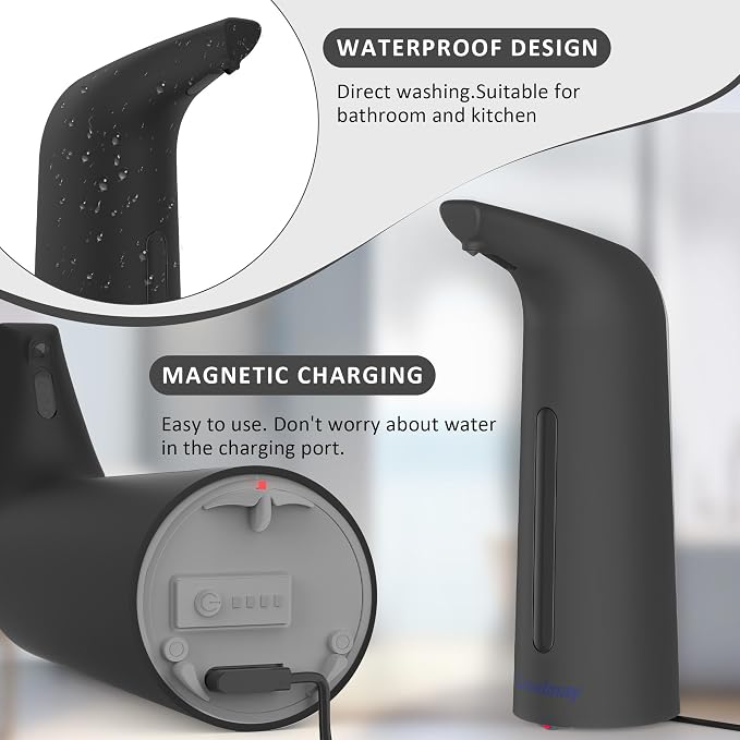 Convenient Automatic Soap Dispenser, 4 Adjustable Levels Touchless Hand - Image 4