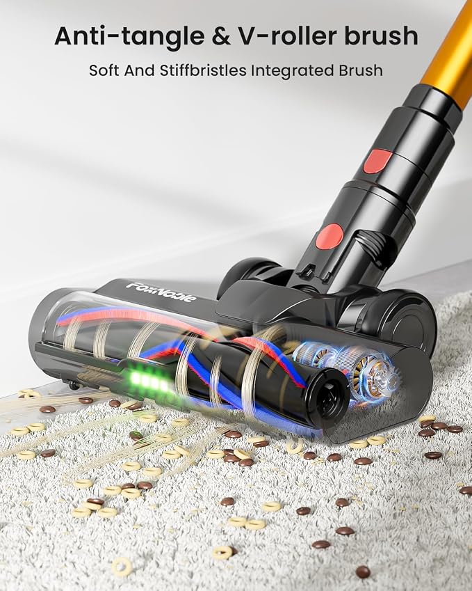 Cordless Vacuum Cleaner, 48KPa/580W/65Mins Vacuum, Self-Standing Vacuum Cleaners - Image 6