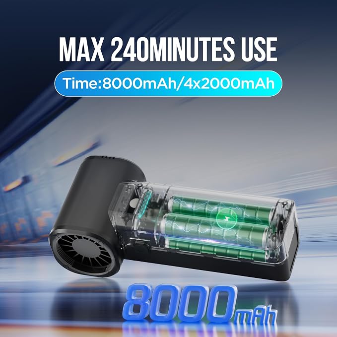 Electric Air Duster, 800000RPM max 1.1lbs Wind Force Brushless Motor, Super - Image 4