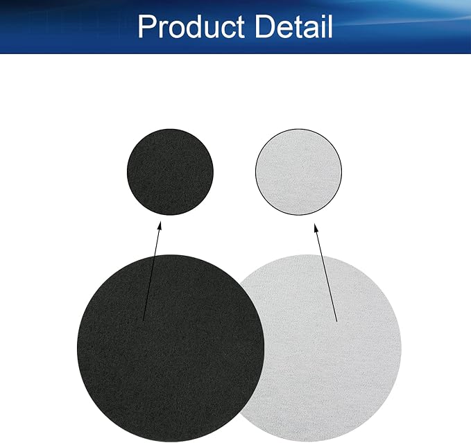 Auniwaig 7 Inch 1200-Grit Scrubber Scouring Pads Drill Power Brush Scuffing - Image 4