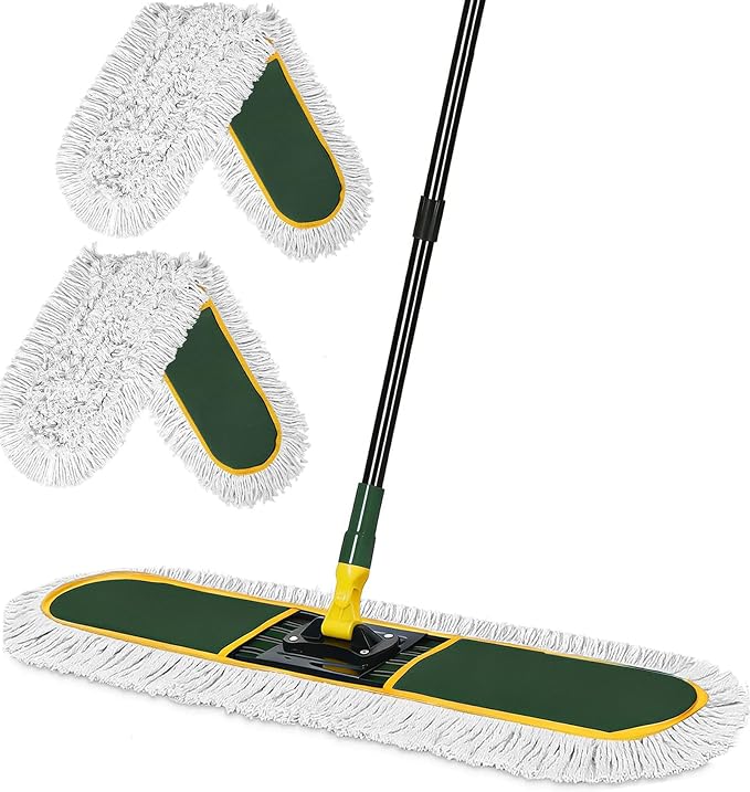 24" Commercial Dust Mop for Floor Cleaning, Heavy Duty Large Mop by BUVE