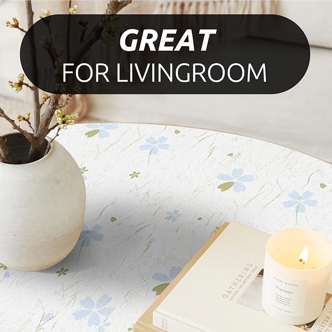 RAY STAR 12X120 Inch Shelf Liner for Kitchen Cabinets, Non-Adhesive Cabinet Liner Washable, PVC Drawer Liner for Dresser Non-Slip Bathroom (Floral)(6 Roll)
