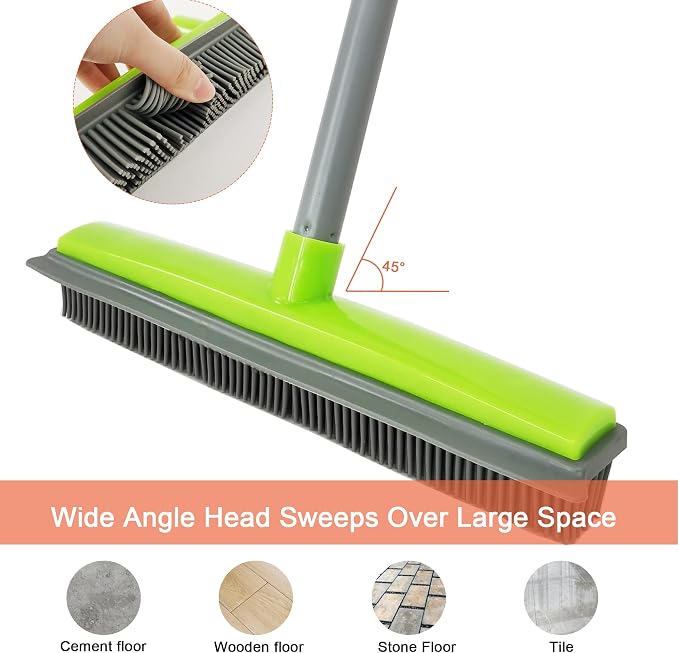 Push Broom Pet Hair Removal Broom - Image 2