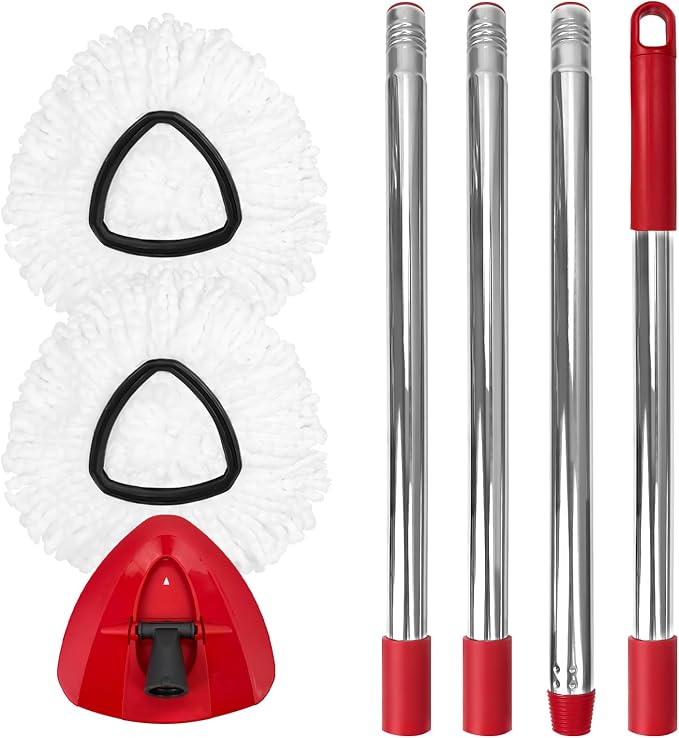 Spin Mop Replacement Set for O-Ceda EasyWring 1-Tank System, Includes 2 Mop by Nuorest
