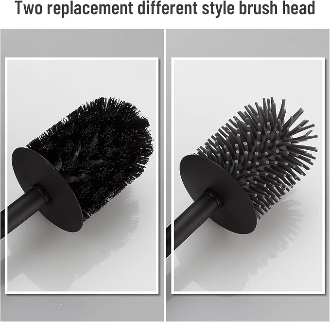 BVL Toilet Brush and Holder Black Toilet Bowl Brush - Image 8