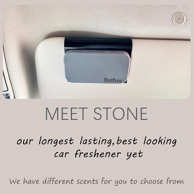 Car Air Freshener, Stone Air Freshener, Odor Eliminator, Teak Scent Refill - Image 2