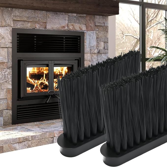 2 PCS Oblong Fireplace Brush, PP Fireplace Broom Replacement Head, Chimney Brush - Image 6