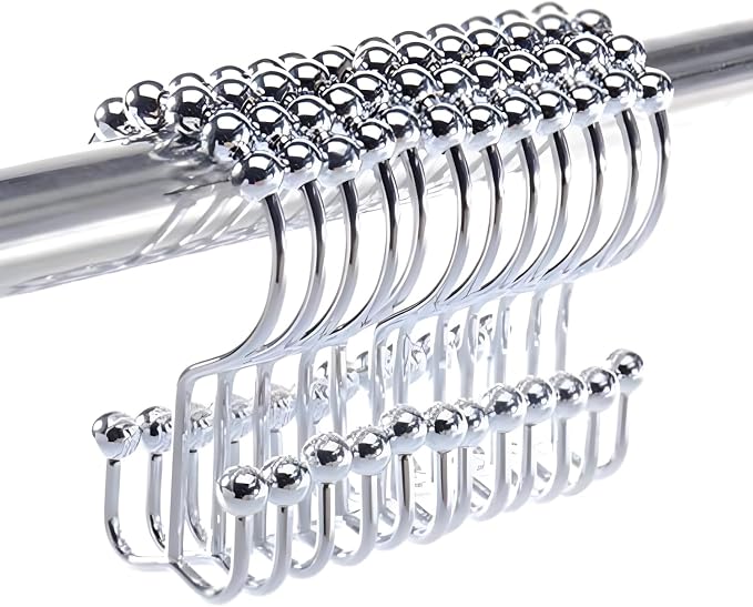 2lbDepot Shower Curtain Rings Hooks by 2LbDepot