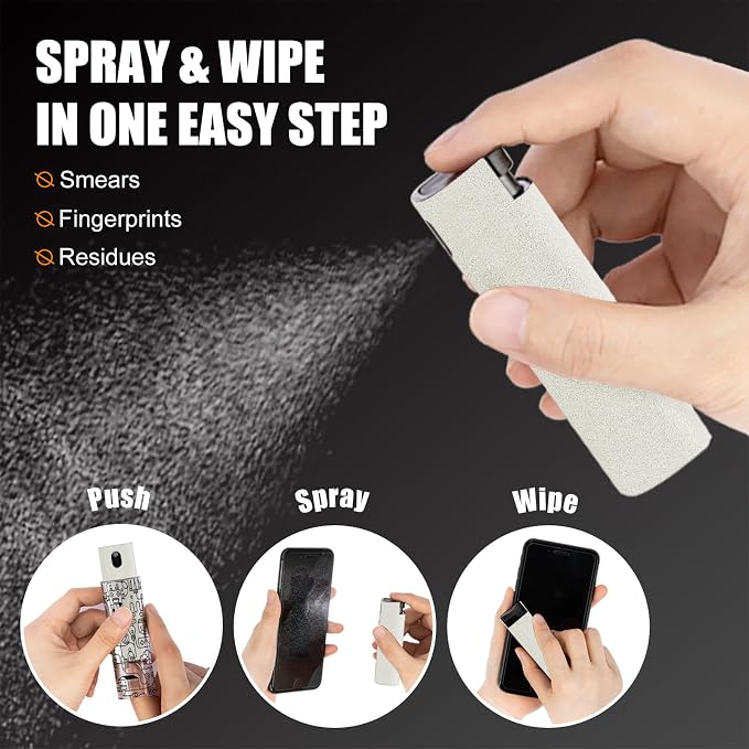 walrfid Laptop Screen Cleaner, Car Screen Cleaner Spray and Wipe, Phone - Image 3