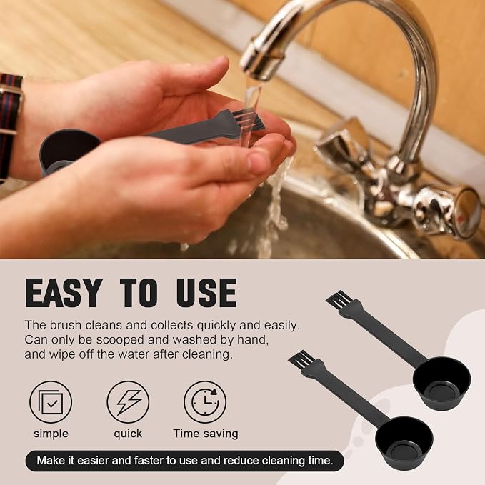 Coffee Spoon With Espresso Grinder Brush 2 in 1 Brush Compatible - Image 4