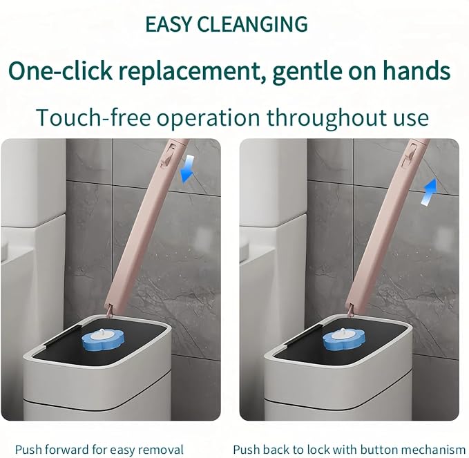 Disposable Toilet Brush Toilet Bowl Cleaner, Toilet Cleaning Supplies, Toilet - Image 4