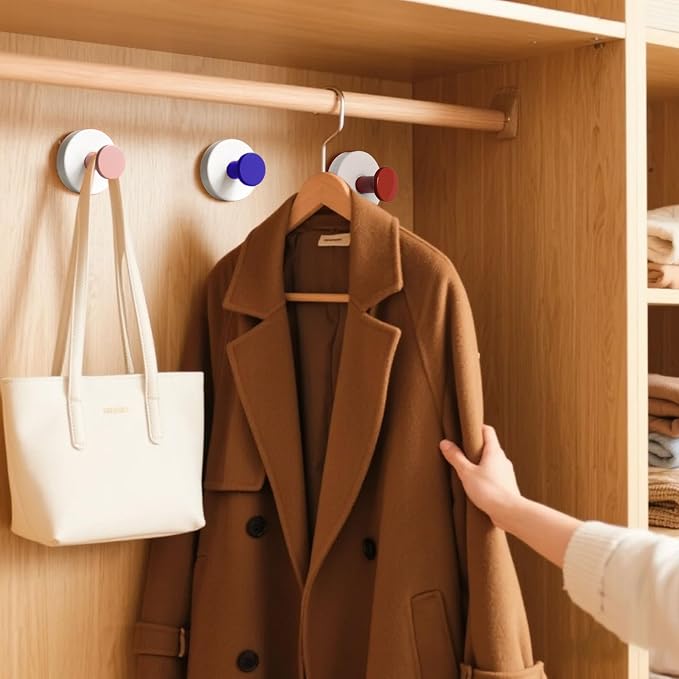 4 Pcs Suction Cup Hooks for Shower，304 Stainless Steel Removable Hooks，Towel - Image 3
