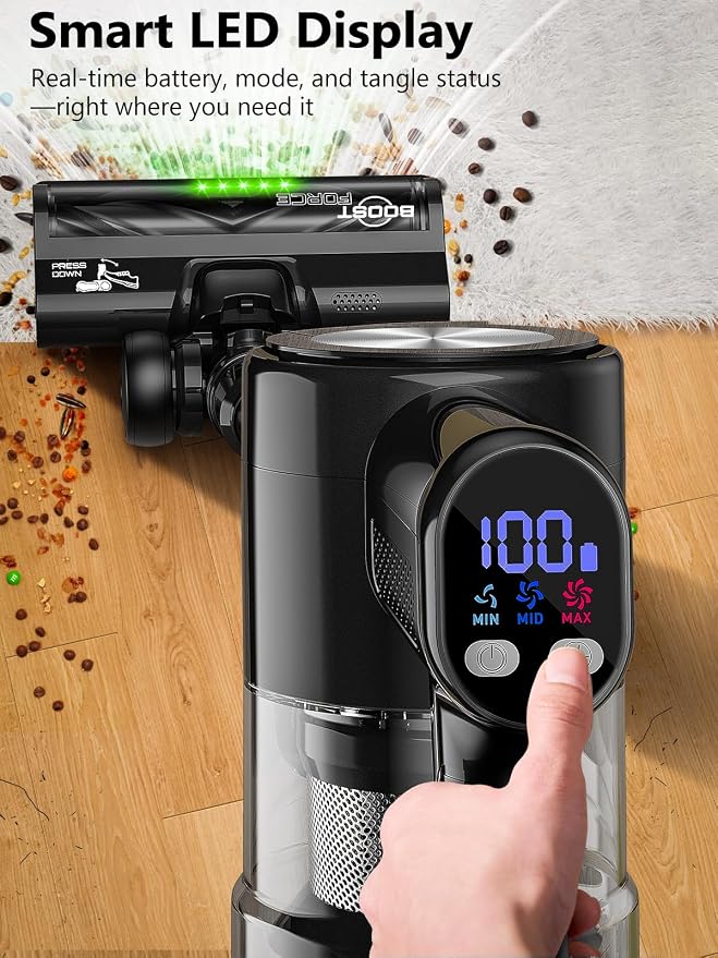 Cordless Vacuum Cleaner, 46Kpa/55 Mins Vacuum Cleaners - Image 4