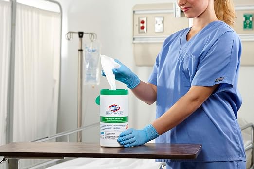 Clorox Healthcare Hydrogen Peroxide Cleaner Disinfectant Wipes, 6.75" x 9" - Image 8