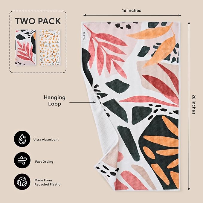 RECYCO Waffle Kitchen Towel Set of 2 - Image 6