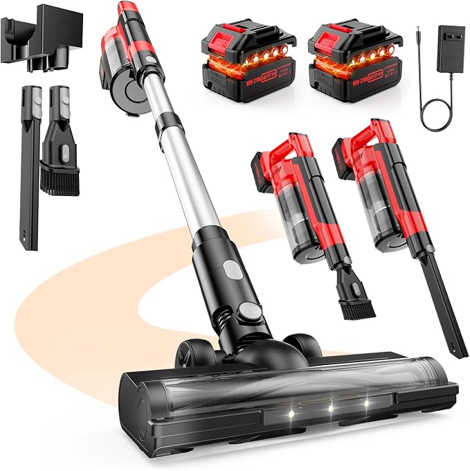 60KPa Cordless Vacuum Cleaner for Home, 700W Pet Vacuum, 70-Min Runtime by INNOPWOER