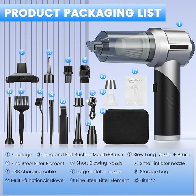 Arify Pro Car Vacuum Portable Cordless - Image 9