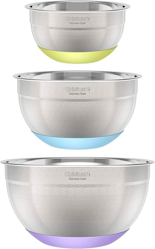 3-Piece Stainless Steel Mixing Bowls by Cuisinart