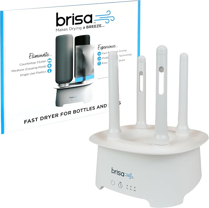 Brisa Rack: Powered Drying for reusables bottles, and containers by BrisaRack