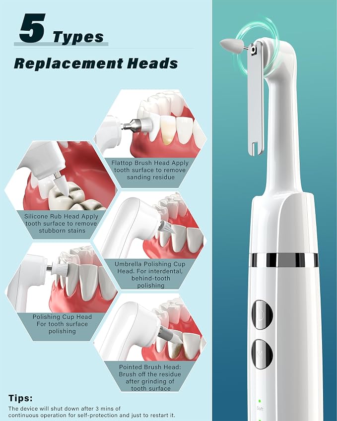 Tooth Polisher, Rechargeable Tooth Whitening Kit - Image 3