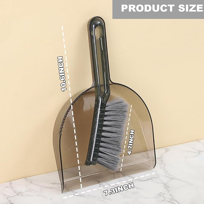 Small Broom with Dustpan Combo Set Mini Broom and Brush Set Hand Sweeper - Image 6