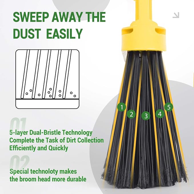 Commercial Broom and Dustpan Set Debris Dustpan - Image 3